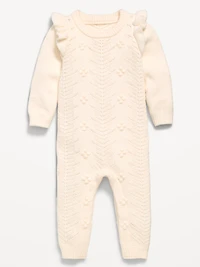SoSoft Ruffled-Shoulder Sweater One-Piece for Baby