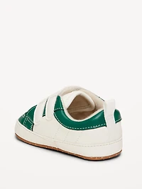Double Secure-Strap Faux-Leather Sneakers for Baby