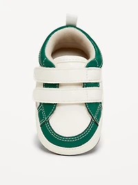 Double Secure-Strap Faux-Leather Sneakers for Baby