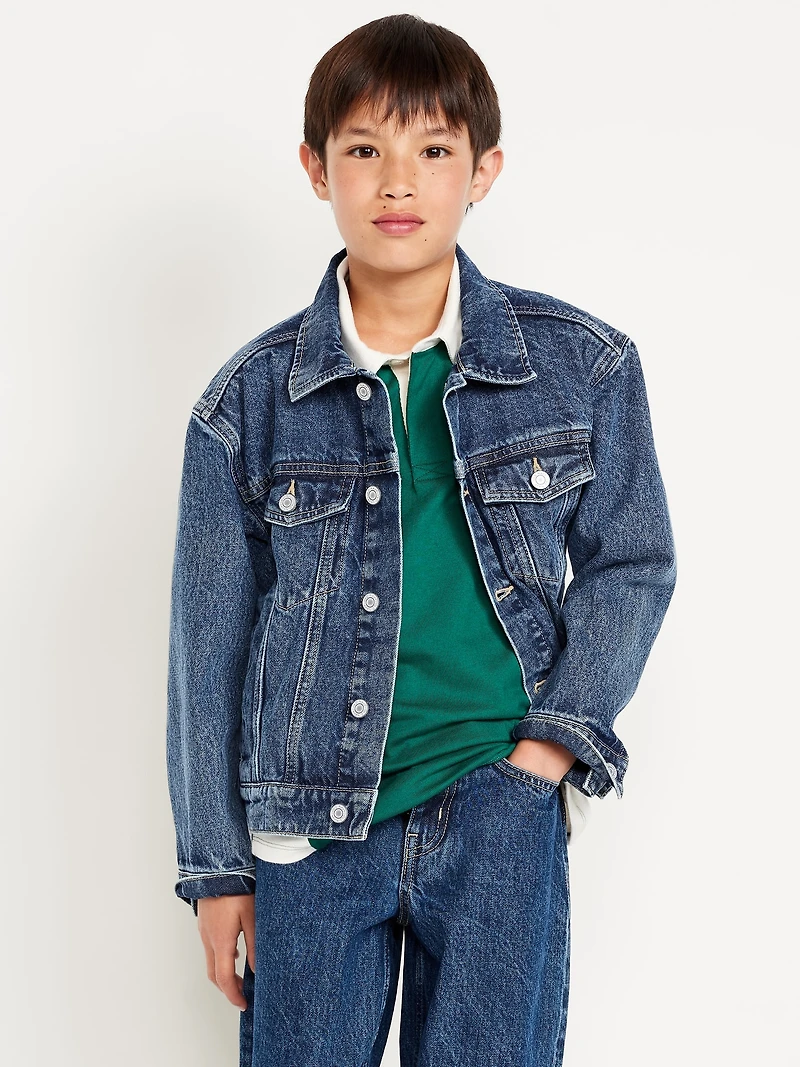 Non-Stretch Jean Trucker Jacket for Boys