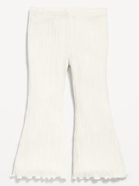 Cozy Ribbed Flare-Leg Leggings for Toddler Girls