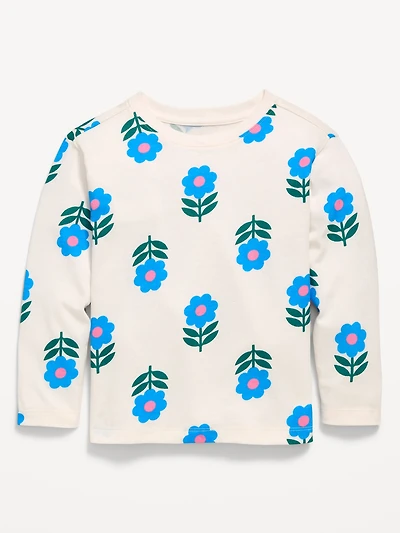 Printed Long-Sleeve T-Shirt for Toddler Girls