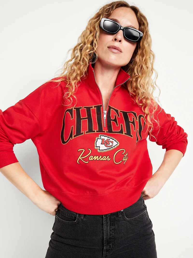 Kansas City Chiefs Half-Zip Sweatshirt