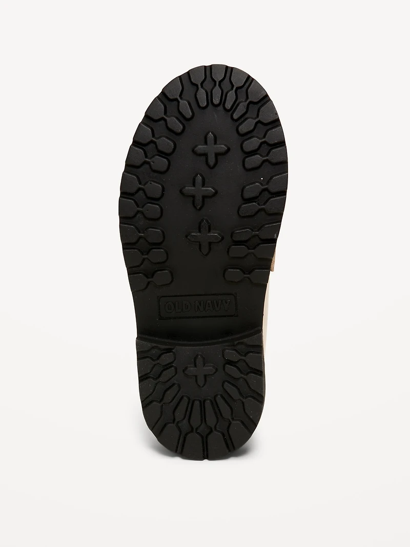 Faux-Leather Chunky Loafers for Toddler Girls