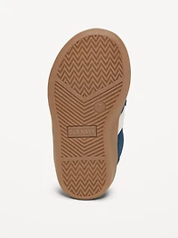 Double Secure-Strap Faux-Suede Sneakers for Toddler Boys