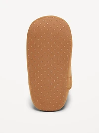 Faux-Suede Embroidered Western Booties for Baby