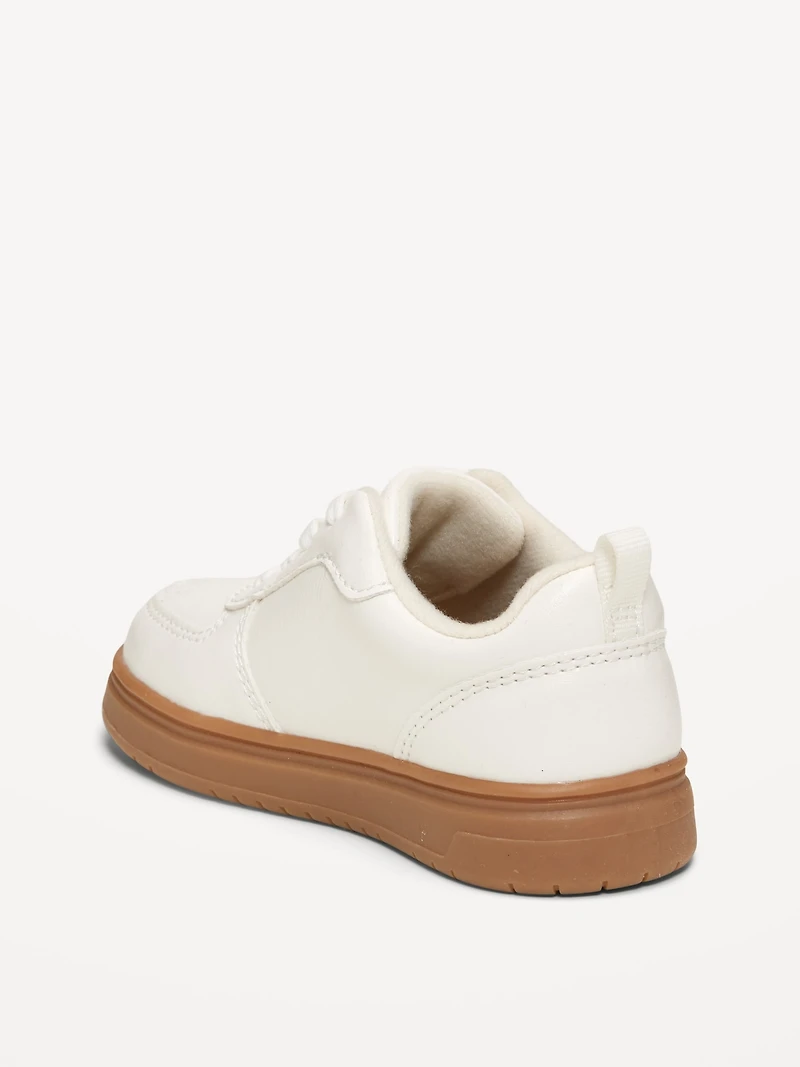 Faux-Leather Sneakers for Toddler Girls