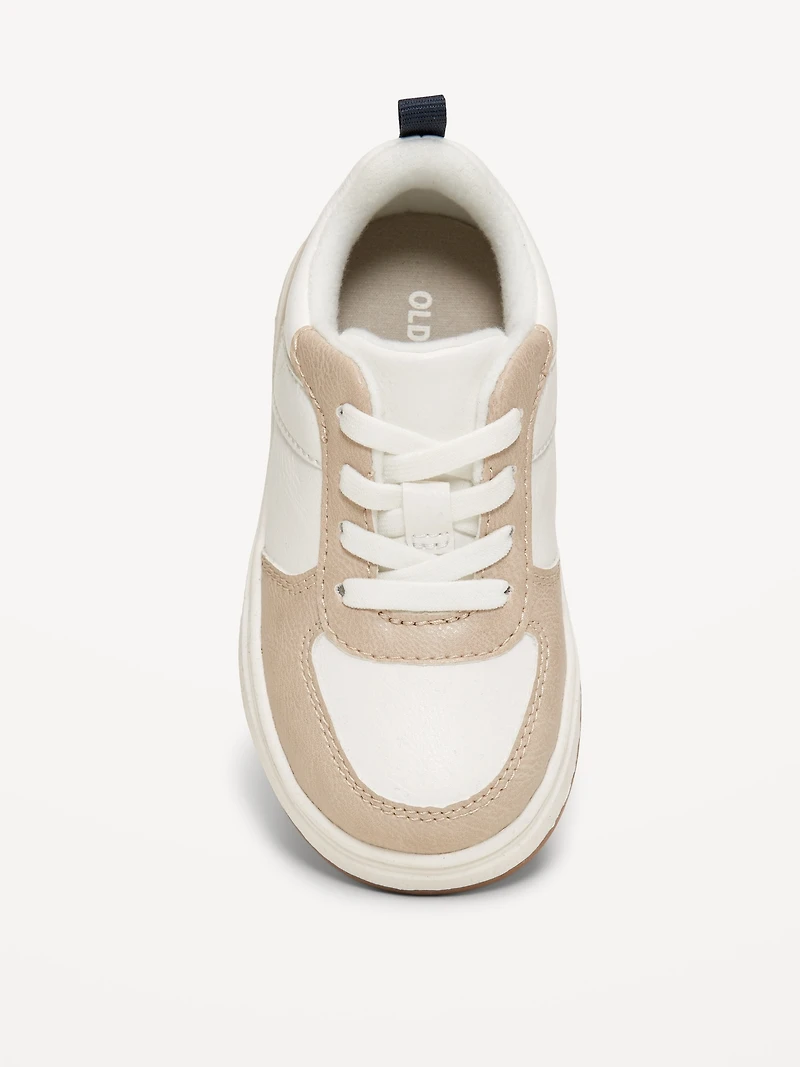 Faux-Leather Sneakers for Toddler Boys