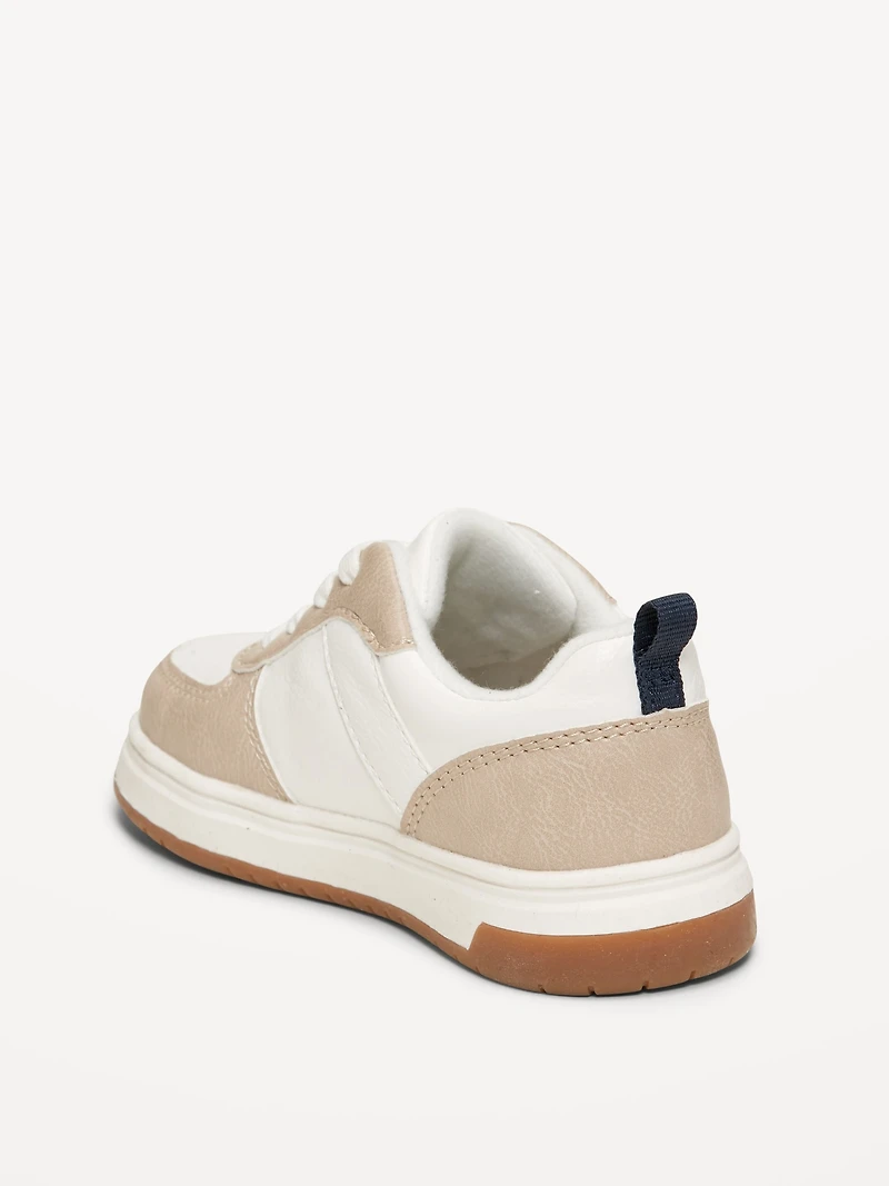 Faux-Leather Sneakers for Toddler Boys