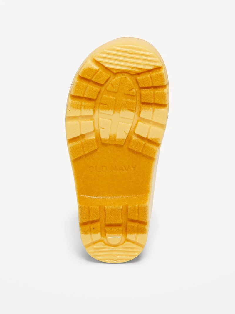 Tall Duck-Graphic Rain Boots for Toddler Boys