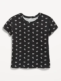 Softest Printed Short-Sleeve T-Shirt for Girls