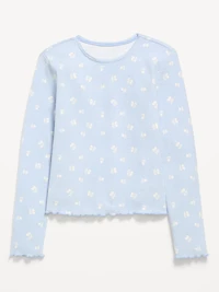 CozePlush Printed Long-Sleeve T-Shirt for Girls