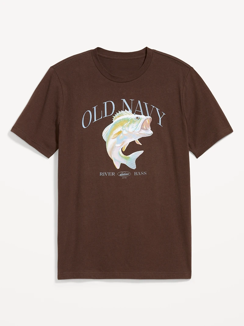 Crew-Neck Logo-Graphic T-Shirt