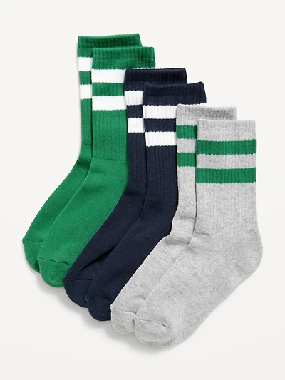 Striped Tube Socks 3-Pack for Boys