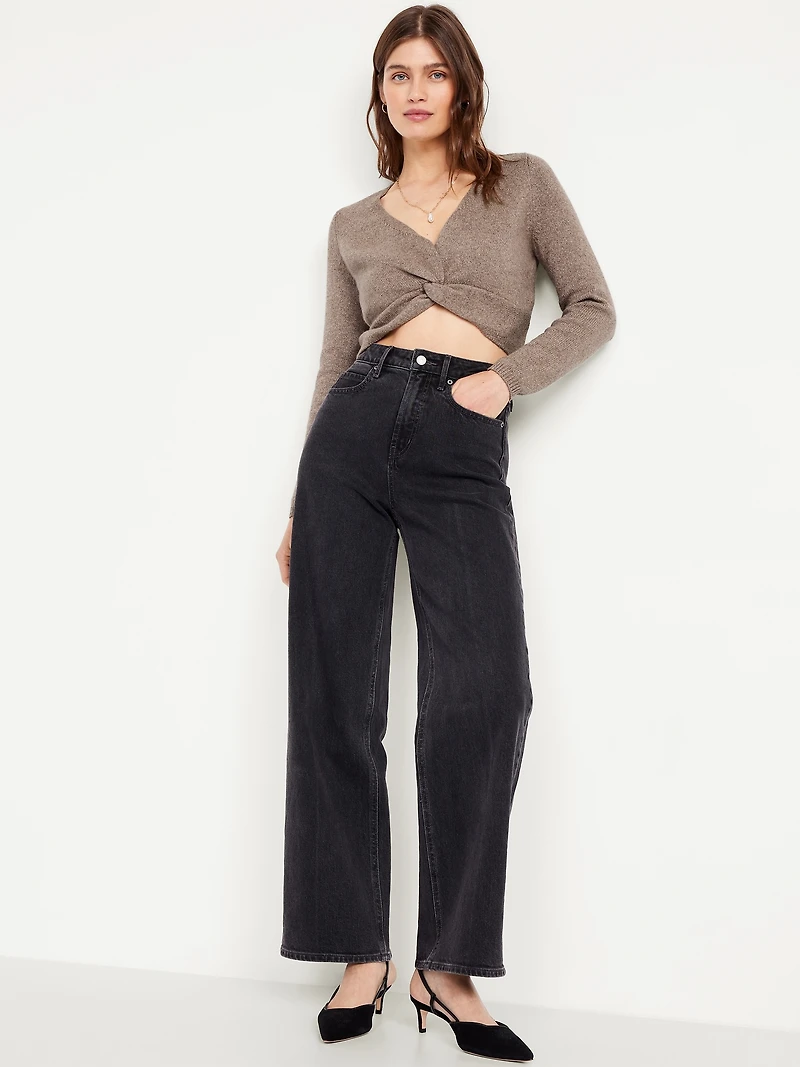 SoSoft Twist-Front Sweater