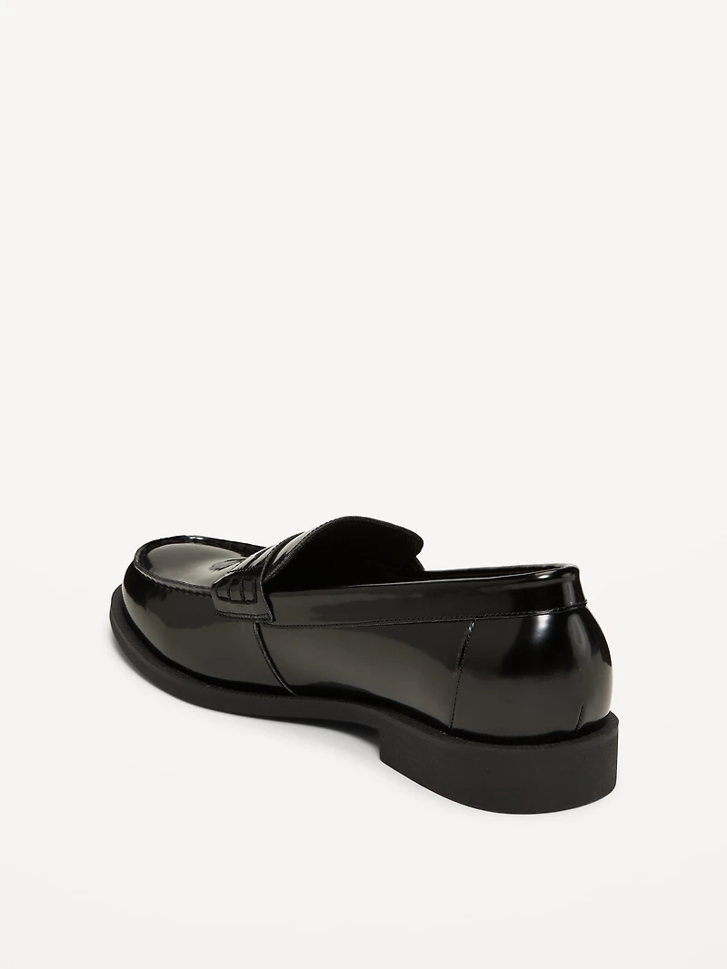 Faux-Leather Loafers for Men