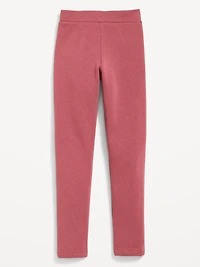 High-Waisted Full-Length Fleece Leggings for Girls