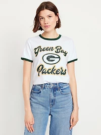 Green Bay Packers EveryWear Crew-Neck Ringer T-Shirt