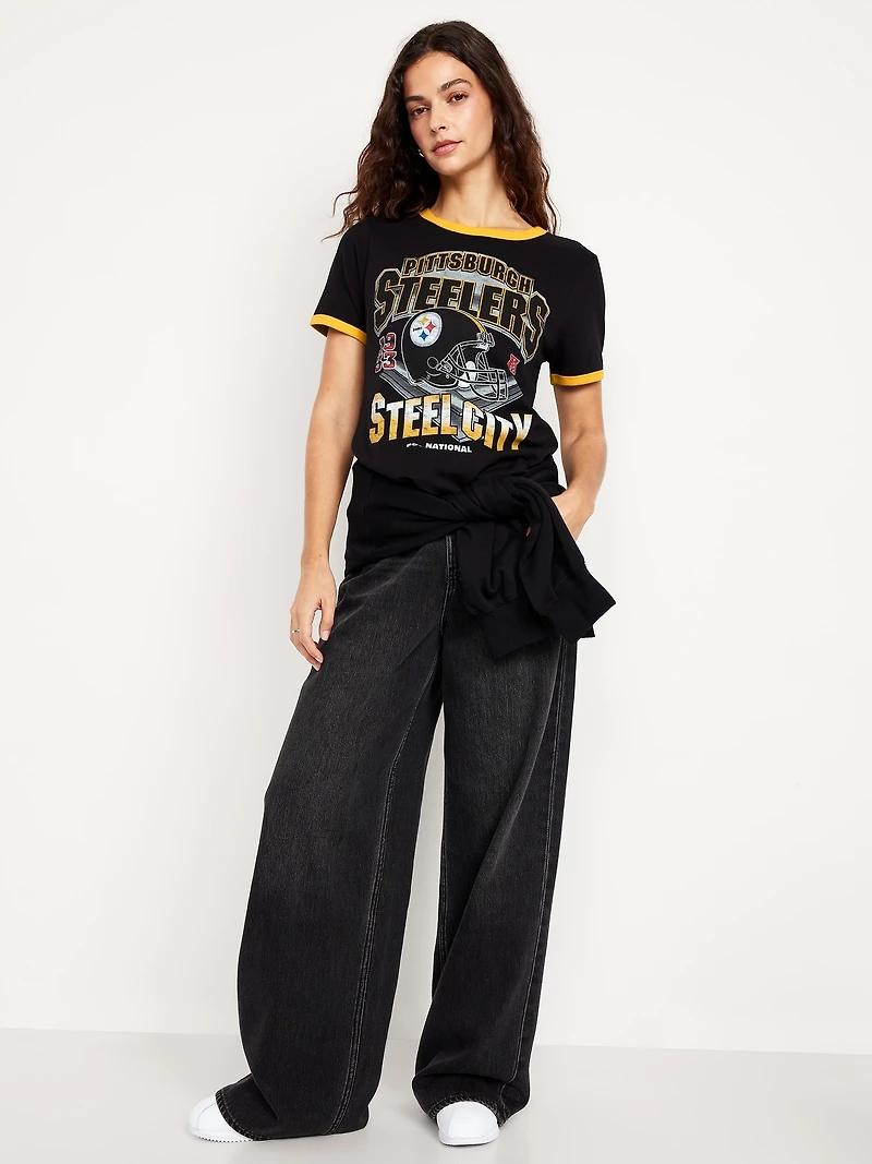 Pittsburgh Steelers EveryWear Crew-Neck Ringer T-Shirt