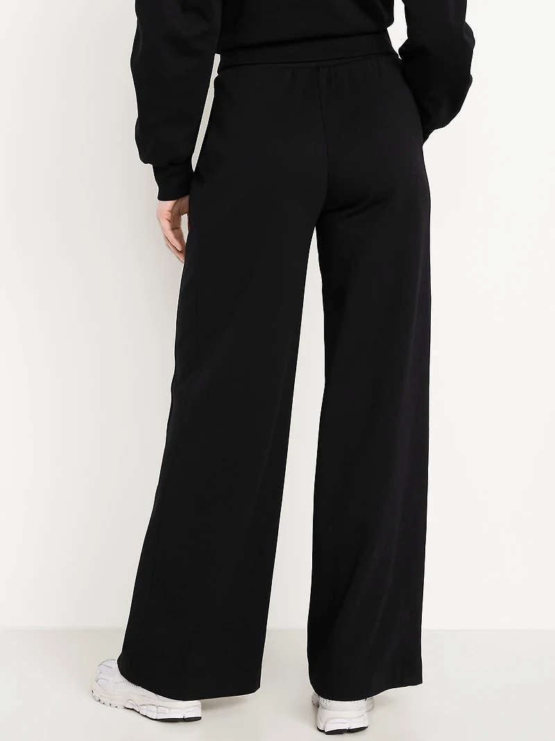 Extra High-Waisted Dynamic Fleece Wide-Leg Sweatpants
