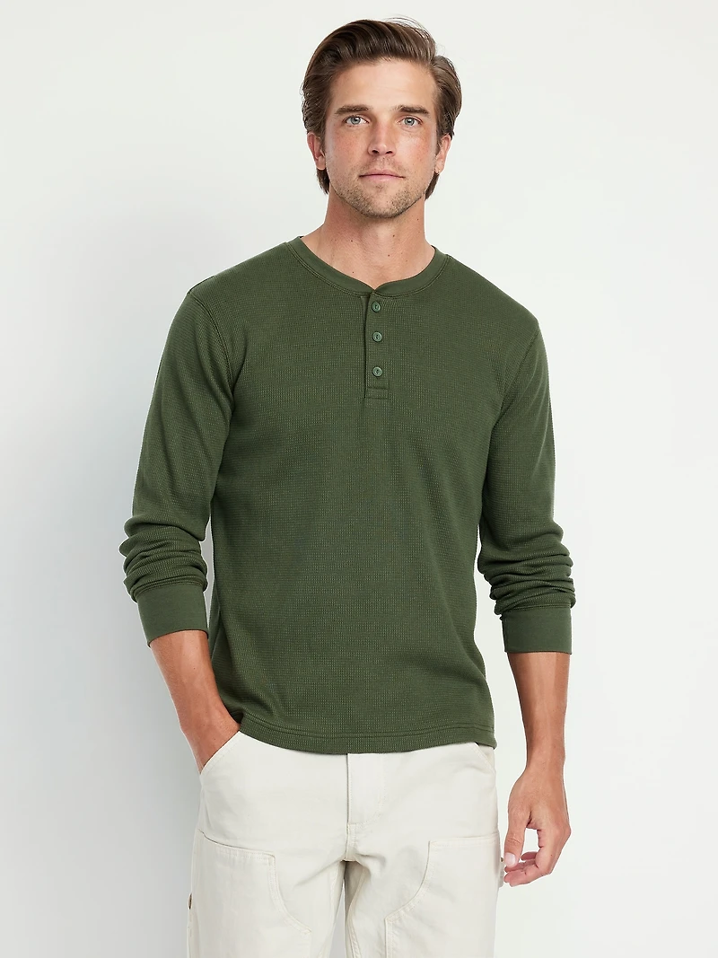 Waffle Henley T-Shirt