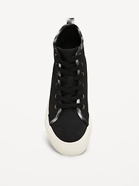 High-Top Platform Canvas Sneakers for Girls