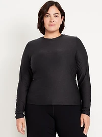 CloudMotion Keyhole Wrap Back Top
