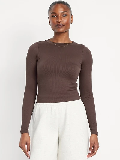 Exhale Seamless Fitted Rib T-Shirt