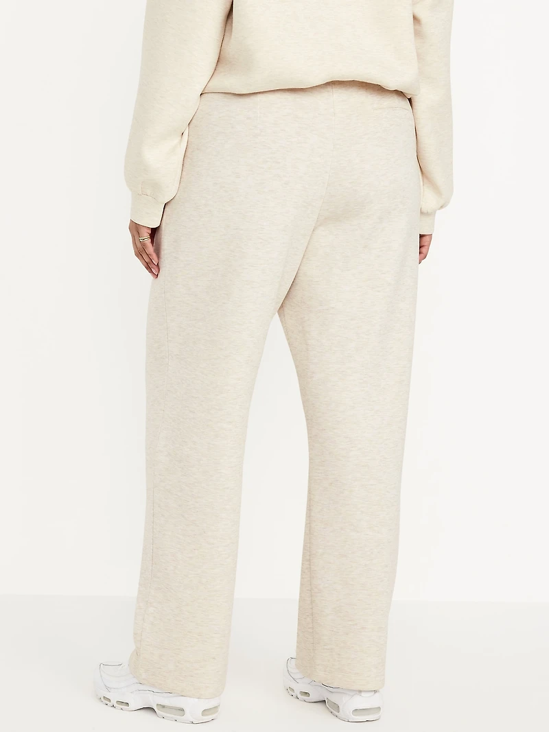 High-Waisted Bounce Fleece Trouser Sweatpants