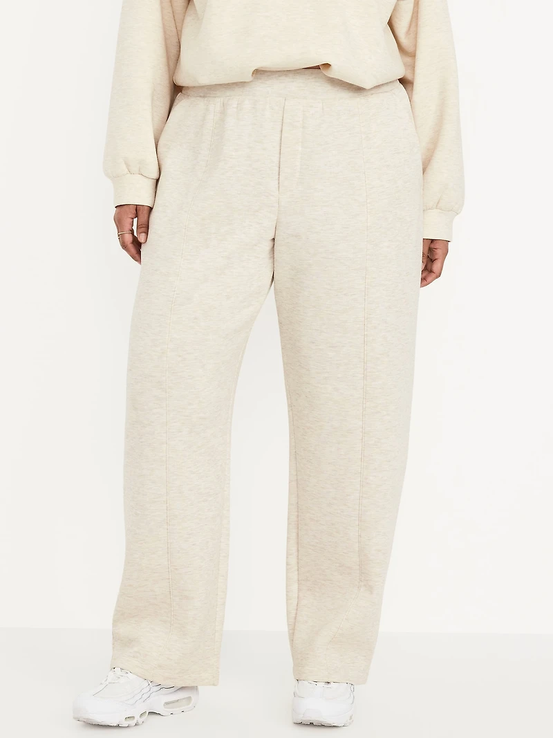 High-Waisted Bounce Fleece Trouser Sweatpants