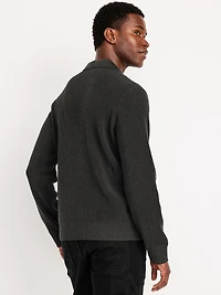 Long-Sleeve Sweater-Knit Polo