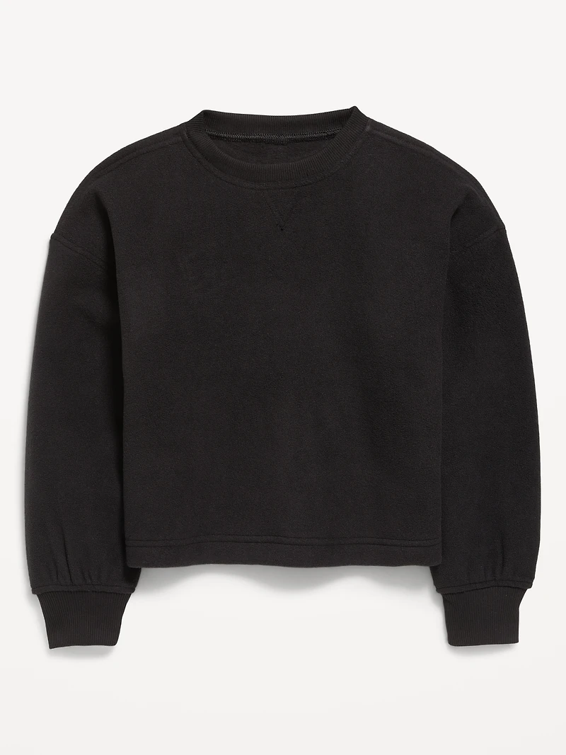 Long-Sleeve Microfleece Top for Girls