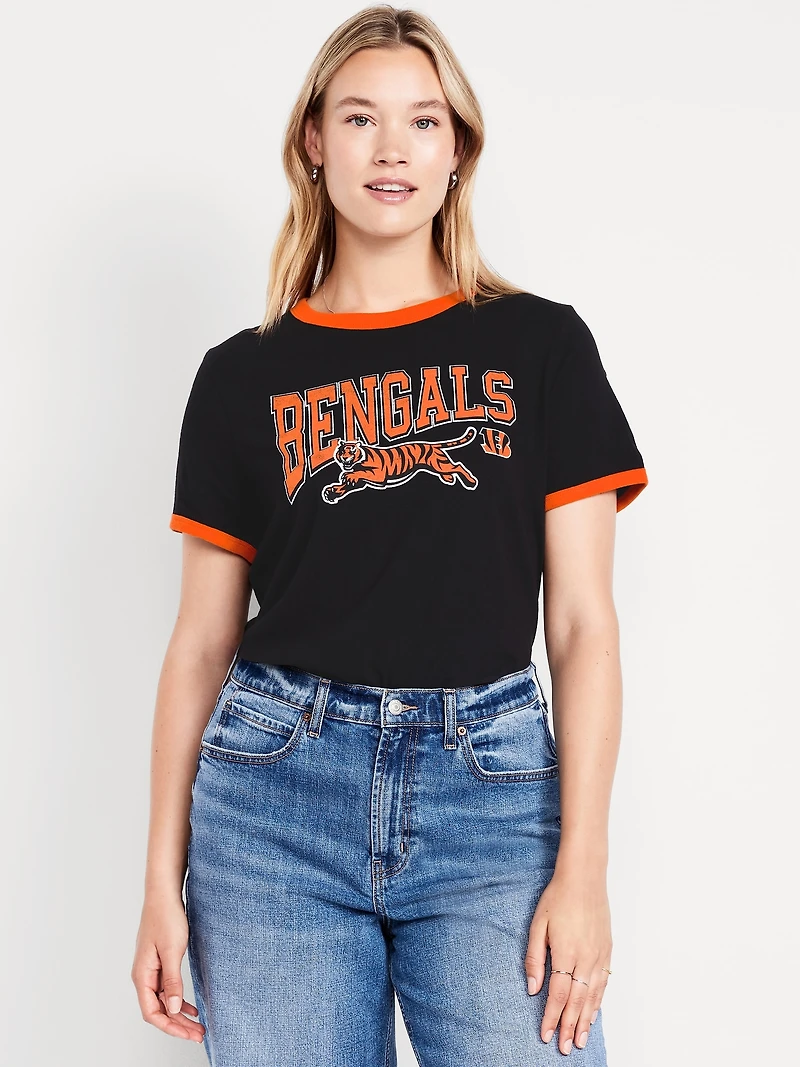 Cincinnati Bengals EveryWear Crew-Neck Ringer T-Shirt