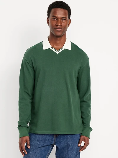 Loose Fit Pique Polo