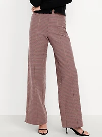 High-Waisted Pull-On Pixie Wide-Leg Pants