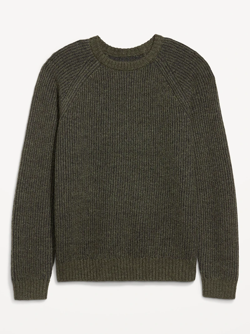 Wool-Blend Crew-Neck Sweater