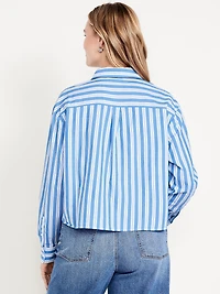 Cropped Button-Down Shirt