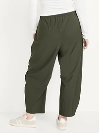 High-Waisted SleekTech Barrel Ankle Pants