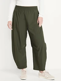 High-Waisted SleekTech Barrel Ankle Pants