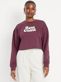Dynamic Fleece Oversized Crop Sweatshirt