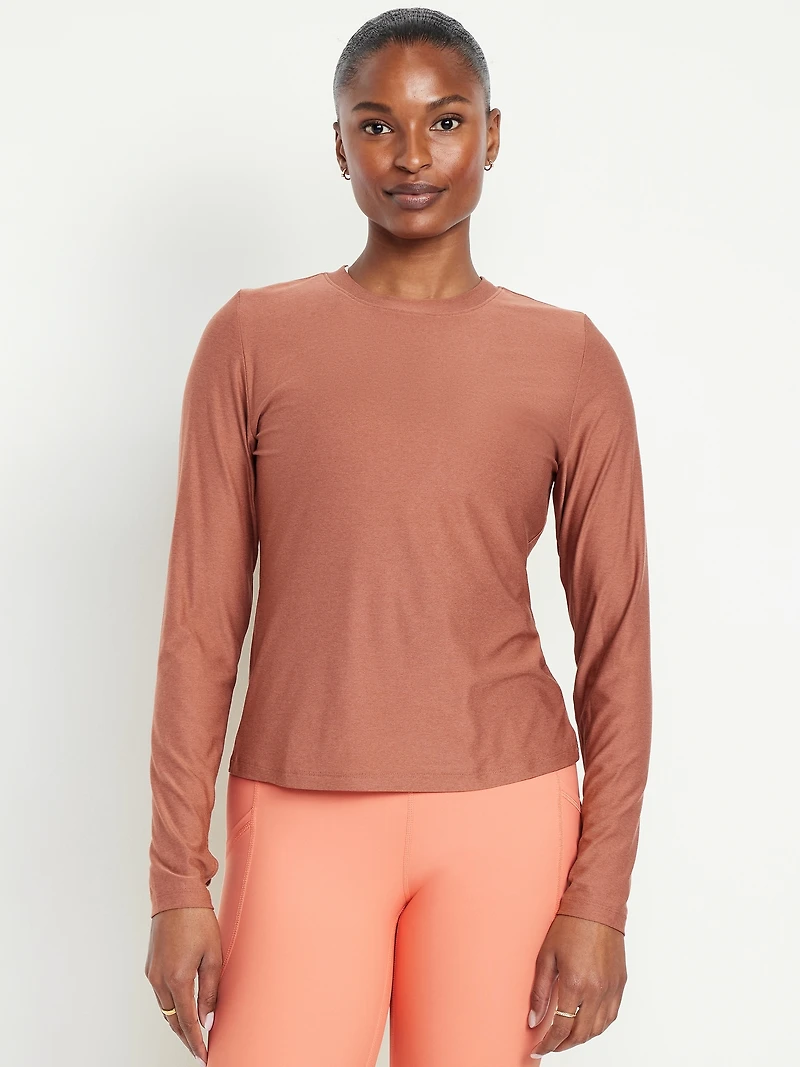 CloudMotion Keyhole Wrap Back Top