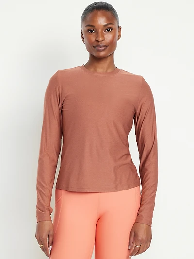 CloudMotion Keyhole Wrap Back Top