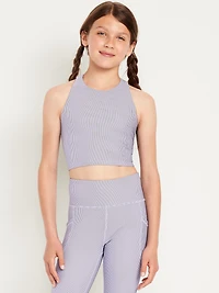 PowerSoft Longline Ribbed Sports Bra for Girls