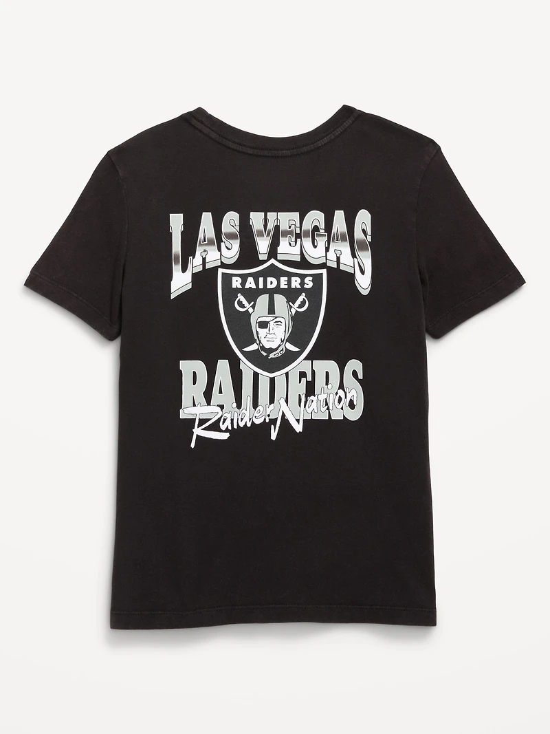 Las Vegas Raiders Gender-Neutral Graphic T-Shirt for Kids