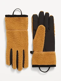 Tech-Friendly Sherpa Gloves for Men
