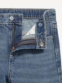 Wow High-Waisted Baggy Wide-Leg Jeans for Girls