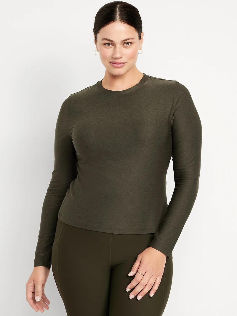 CloudMotion Keyhole Wrap Back Top