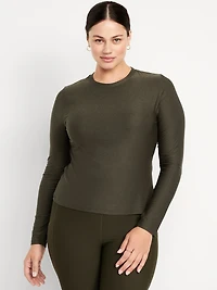 CloudMotion Keyhole Wrap Back Top