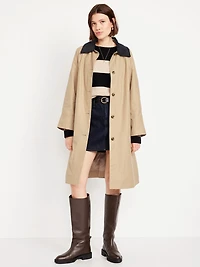 Water-Resistant Long Barn Coat