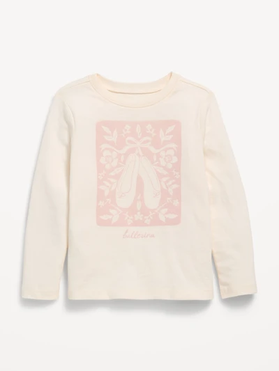Long-Sleeve Graphic T-Shirt for Toddler Girls